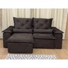 Sofá Retrátil Reclinável 1,80 m Marrom 200 Athenas - 9