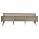 Ver imagem 3 de Rack para Tv até 75 Polegadas com Led Lumina 2 Portas Pinho/off White - Artely