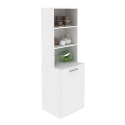 Armário Retrátil com Bancada Branco - 4