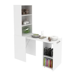 Armário Retrátil com Bancada Branco - 3