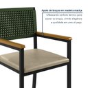 Ver mais imagens de Conjunto Sala de Jantar 8 Lugares Retangular Tampo Madeira Maciça 200x90cm Mesa Athenas com Cadeiras Madri