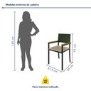 Ver imagem 4 de Conjunto Sala de Jantar Mesa 8 Cadeiras Corino Tampo de Madeira Maciça Pinus Athenas Madri Verde/Pérola