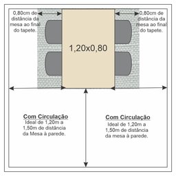 Conjunto Sala de Jantar Mesa Tampo MDF e Vidro e 4 Cadeiras Lottus - 7