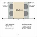 Ver imagem 7 de Conjunto Sala de Jantar Mesa Tampo MDF e Vidro e 4 Cadeiras Lottus