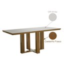Ver imagem 5 de Conjunto Sala de Jantar Mesa Tampo MDF e Vidro e 4 Cadeiras Lottus
