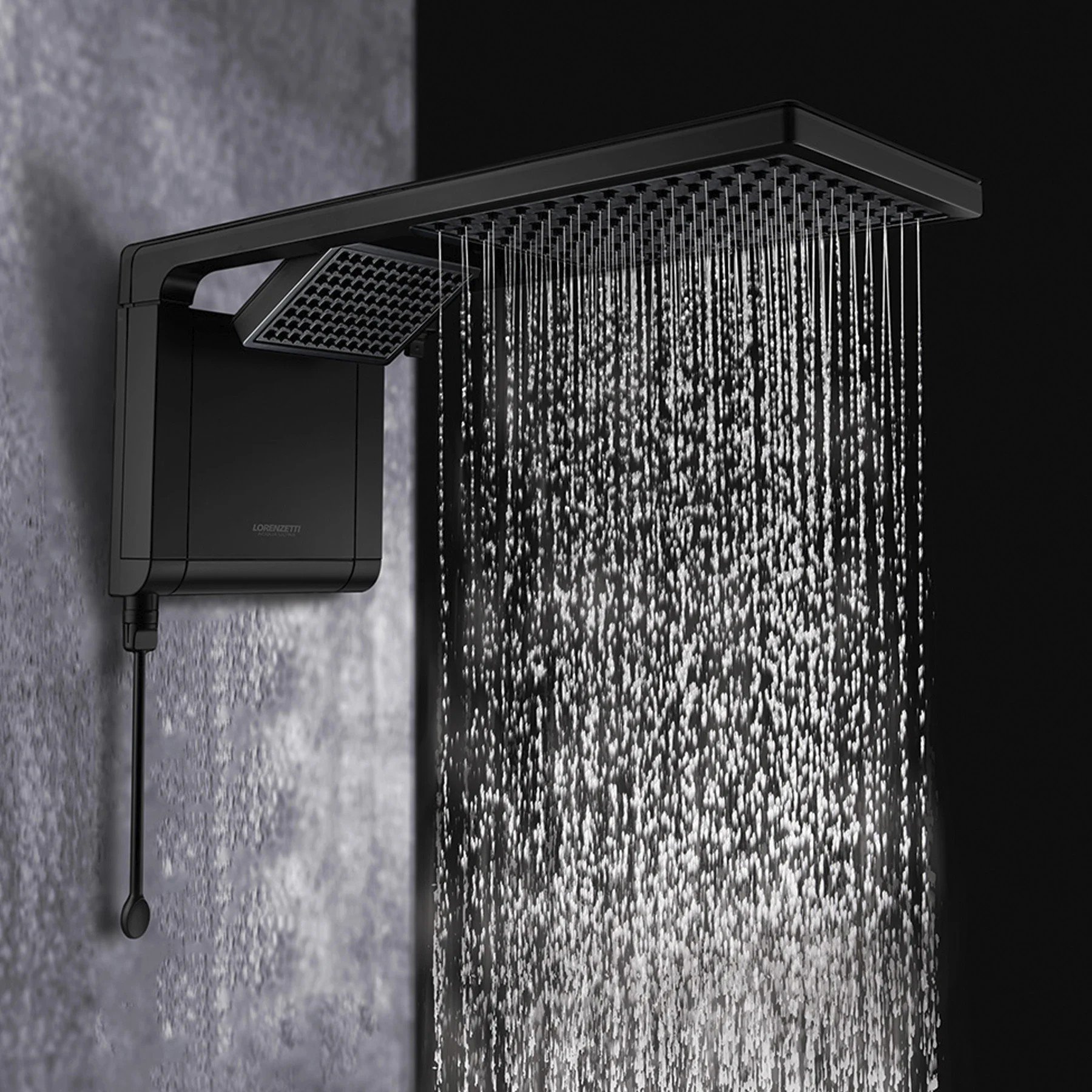 Chuveiro Elétrico Acqua Duo Preto Fosco 7800w Lorenzetti - 2