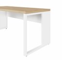 Ver imagem 6 de Mesa de Escritório em L 170 cm X 160 cm 40mm Pés Metal com Gaveteiro F5 Office Cor:Macadâmia com