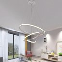Ver imagem 4 de Lustre Pendente Luminaria 3 em 1 Arcos Argolas Regulaveis Aneis Bivolt Decoraçao Ajustavel Casa