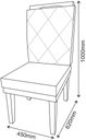 Ver imagem 3 de Kit 2 Cadeiras para Sala de Jantar Pés Madeira Maciça Diana:Bege
