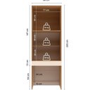 Ver imagem 5 de Escrivaninha para Escritório 2 Portas 80cm San Diego Yescasa Laranja/Tauari Ambar/Off White