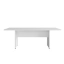 Ver imagem 3 de Mesa Reunião Escritório 180cm X 90cm Branco Pé Painel F5 Cor:branco
