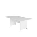 Ver imagem 2 de Mesa Reunião Escritório 180cm X 90cm Branco Pé Painel F5 Cor:branco