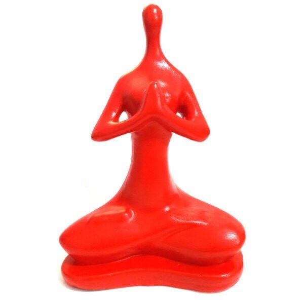 Yoga Posição de Lótus (21cm) - Amarelo Gema - 4