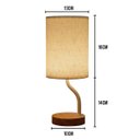 Ver imagem 4 de Luminaria Foco 3 Tons LED Abajour USB Minimalista Abajur Iluminaçao Regulavel Cabeceira Quarto Sala 