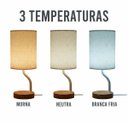 Ver imagem 5 de Luminaria Foco 3 Tons LED Abajour USB Minimalista Abajur Iluminaçao Regulavel Cabeceira Quarto Sala 
