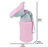 Mictório Higiênico Infantil Portátil Antivazamento Bebê Criança Elefantinho Buba - Rosa - 5