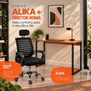 Ver imagem 5 de Conjunto de Escritório Mesa Alika e Cadeira Diretor Roma Preto