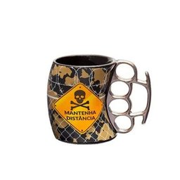 Caneca De Cerâmica Soco Inglês Mantenha Distância 350 Ml - 2