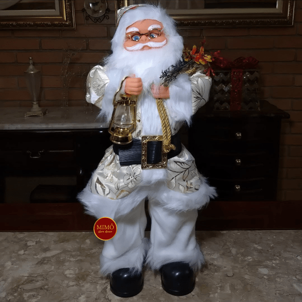 Guirlanda de Natal com Papai Noel Tradicional - 50cm