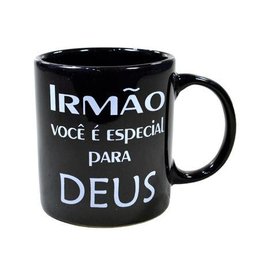 Caneca De Cerâmica Evangelho Irmão 300 Ml - 1 Caneca De Cerâmica Evangelho Irmão 300 Ml - 1