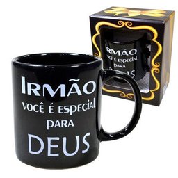 Caneca De Cerâmica Evangelho Irmão 300 Ml - 2 Caneca De Cerâmica Evangelho Irmão 300 Ml - 2