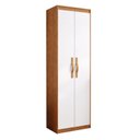 Ver imagem 2 de Sapateira Multiuso 2 Portas 5 Prateleiras 177cm Bliss Bege Amêndoa Clean/Branco