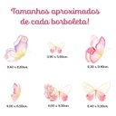 Ver imagem 4 de Adesivo Decorativo Infantil Borboleta para Quarto Berço - 15 Unidades