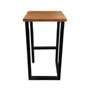 Ver imagem 3 de Bancada Gourmet 180cm com 3 Banquetas Industriais Bistrô Premium Base Preta Preto