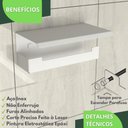 Ver imagem 3 de Porta Papel Higienico Com Suporte Para Celular Branco ELG