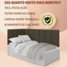 Conjunto de Cabeceira Aurora 1,40x1,95 Cama Box Casal:marrom - 5