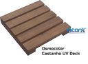 Ver imagem 1 de Deck de Madeira Modular 25x25 Cm Réguas 4 Cm com Pintura Neonx:osmocolor Castanho Uv Deck