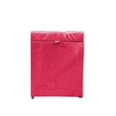 Ver imagem 4 de Puff Baú Estofado em Suede Amassado 1 Lugar Quadrado - Rosa Pink