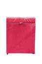 Ver imagem 4 de Puff Baú Estofado em Suede Amassado 1 Lugar Quadrado - Rosa Pink