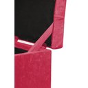 Ver imagem 3 de Puff Baú Estofado em Suede Amassado 1 Lugar Quadrado - Rosa Pink