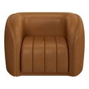 Ver imagem 5 de Poltrona Decorativa para Sala 112cm Meris M22 Sintético Caramelo - Mpozenato