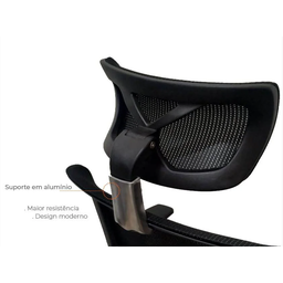 Cadeira para Escritório Presidente Giratória Ergonômica Anm312p Preto - 4
