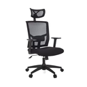 Ver imagem 2 de Cadeira para Escritório Presidente Giratória Ergonômica Anm312p Preto