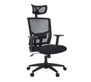Ver imagem 2 de Cadeira para Escritório Presidente Giratória Ergonômica Anm312p Preto