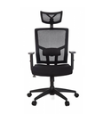 Ver imagem 1 de Cadeira para Escritório Presidente Giratória Ergonômica Anm312p Preto