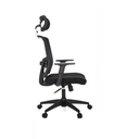 Ver imagem 3 de Cadeira para Escritório Presidente Giratória Ergonômica Anm312p Preto