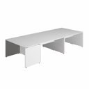 Ver imagem 3 de Espaço de Trabalho Individual 1,4m P/ 5 Pessoas Pé Painel F5 Cor:cinza