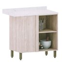 Ver imagem 3 de Balcão Canto Reto para Cozinha Modulada 1 Porta Atenas Cinza Cristal