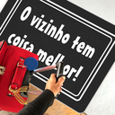 Ver imagem 2 de Tapete Capacho Estampado - 40cm X 60cm:o Vizinho Tem Coisa Melhor!