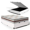 Ver imagem 1 de Cama Box Baú com Colchão de Molas Ensacadas Anjos Classic Casal 138cm