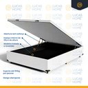 Ver imagem 5 de Cama Box Baú com Colchão de Molas Ensacadas Anjos Classic Casal 138cm