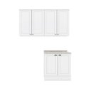 Ver imagem 3 de Lavanderia Modulada Compacta 03 Peças 100% MDF Branco Hp/Calcare Americana