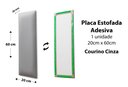 Ver imagem 2 de Placa Cabeceira Modulada Adesiva Estofada 20cm x 60cm Unidade - Courino Cinza