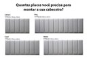 Ver imagem 3 de Placa Cabeceira Modulada Adesiva Estofada 20cm x 60cm Unidade - Courino Cinza