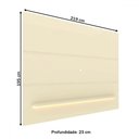 Ver imagem 3 de Painel para Tv até 85 Polegadas Royal 1 Prateleira 100% Mdf com Led Off White - Gelius