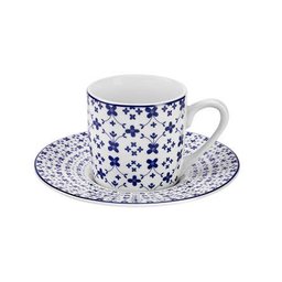 Jogo De Xícara De Porcelana Para Café Majestic 90 Ml 12 Peças - 2